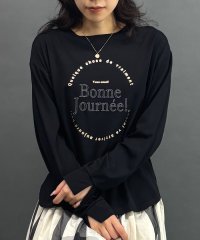NICOLE white/ロゴロングTシャツ/508435323
