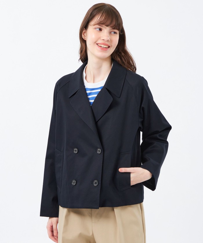 LA5046 マッキントッシュフィロソフィー トレンチコート ブラック 40 LA5046 マッキントッシュフィロソフィー トレンチコート