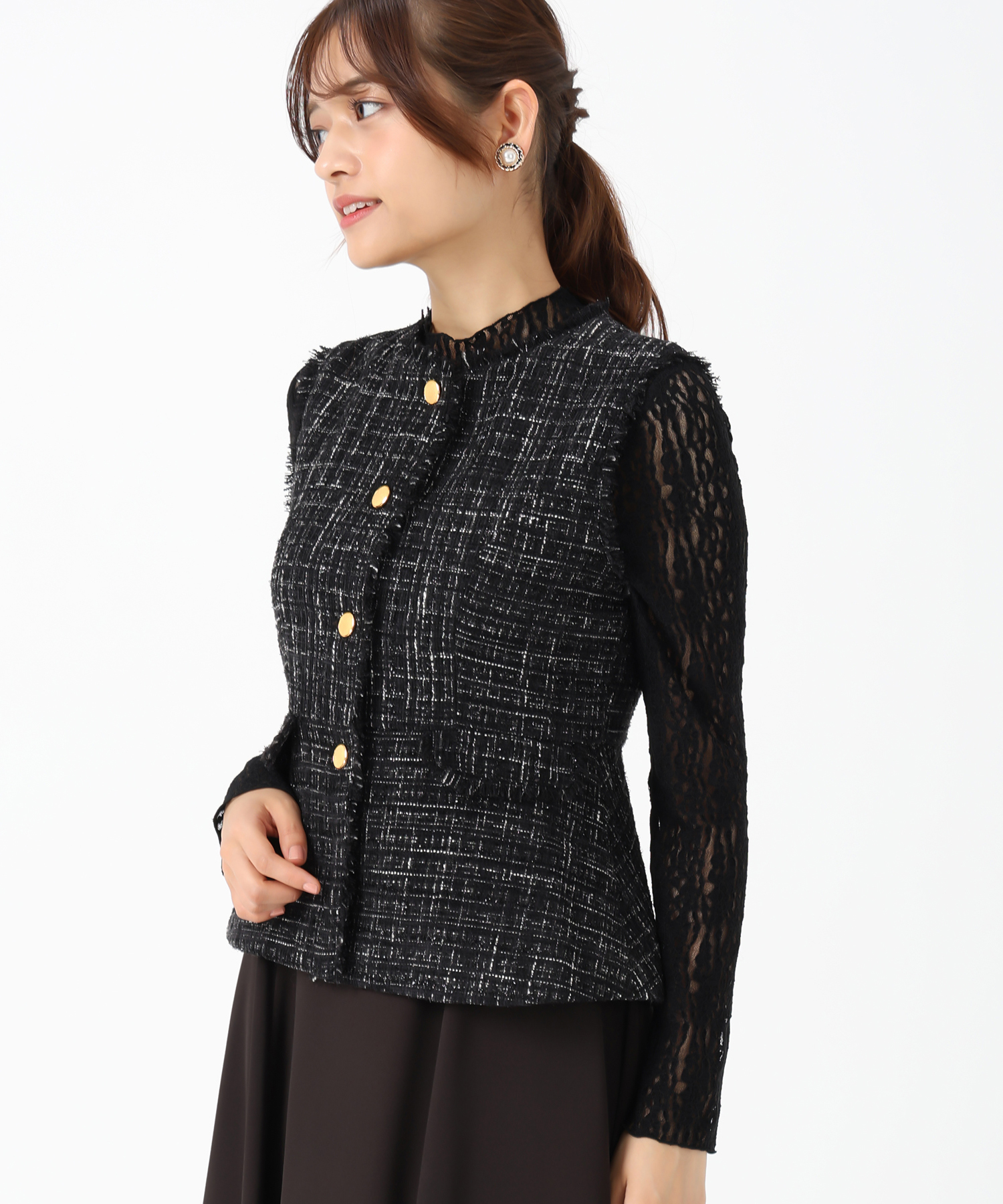 【美品】ドレステリア ロングジレ ベスト 黒 ブラック 楽天市場】ロングベスト レディース 通販 ロングジレ ジレ