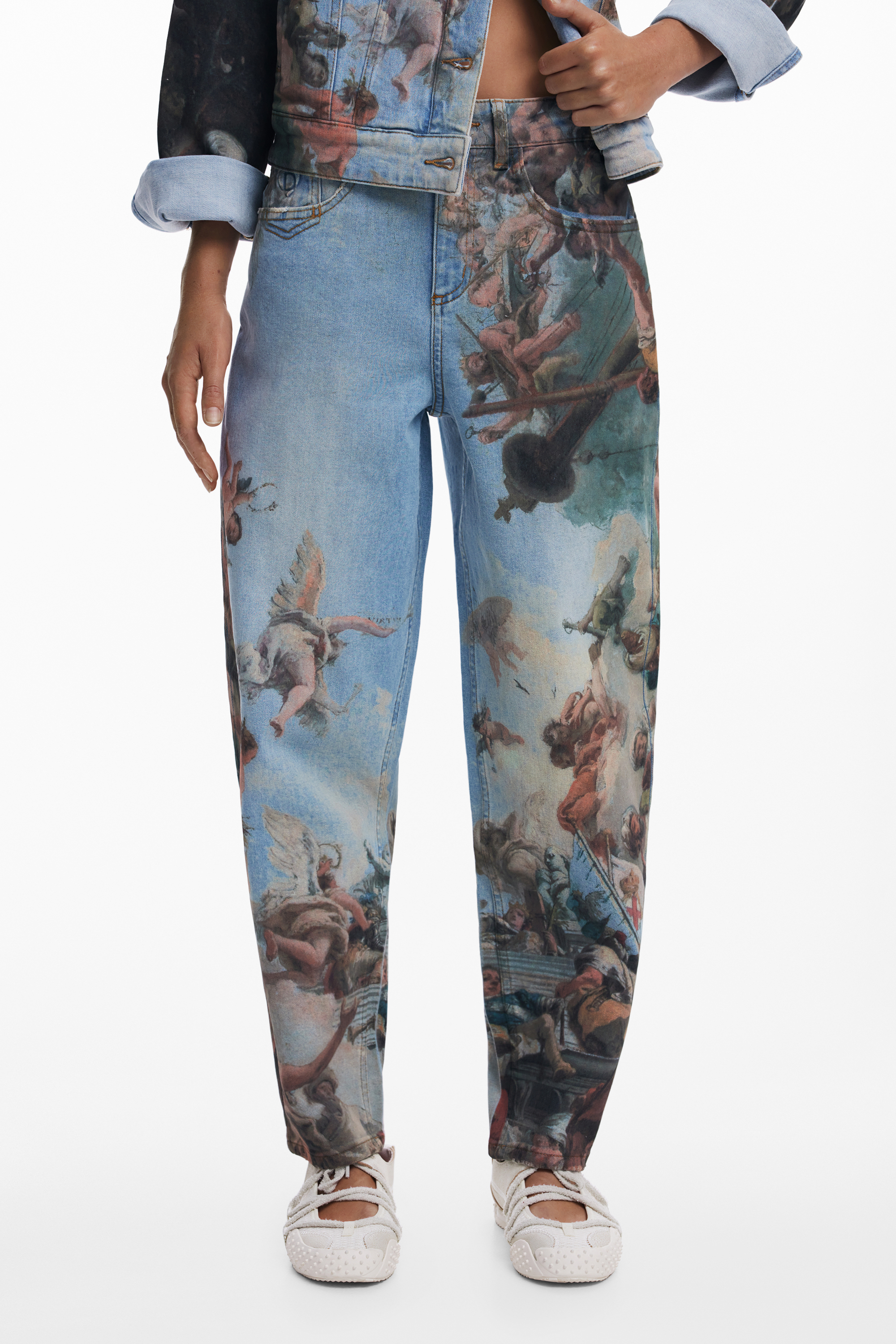 ☆値下げ☆ Desigual デシグアル ファーコート 38 エコファー マルチ 中古・古着通販】Desigual (デシグアル) パッチワークコート