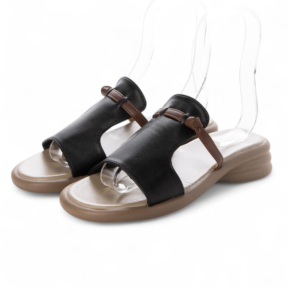 feet* ストラップ付きサンダル型スキー ブラック 収納バッグ付き スタイルブロック STYLEBLOCK アッパーストラップ付きサンダル
