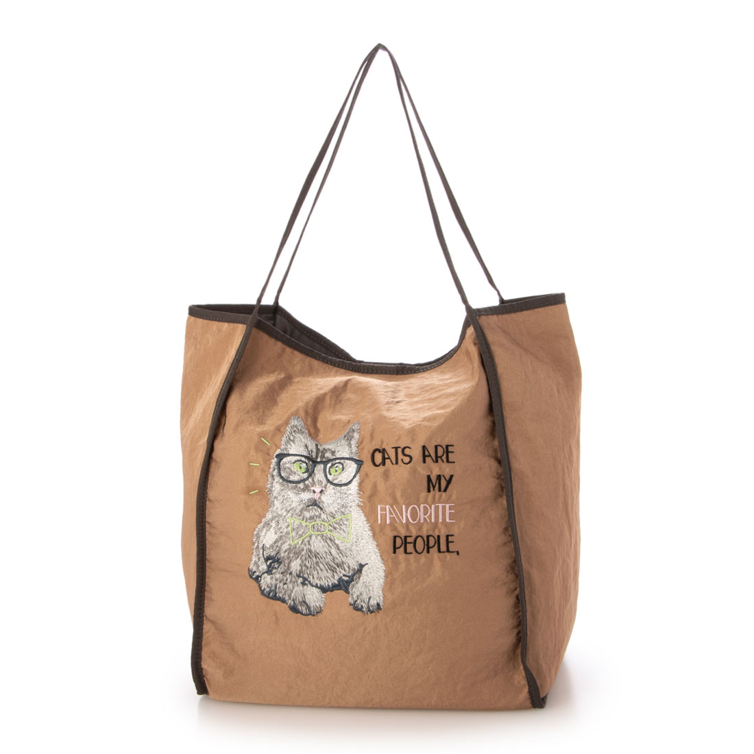 猫 ♡ トンキニーズ刺繍・帆布のトートバッグ スリーフォータイム Three Four Time アニマル刺繍トート