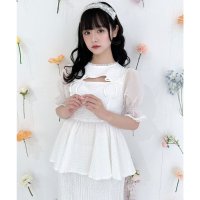 couture BY ROJITA/クチュールバイロジータ couture BY ROJITA オープンリボンペプラムトップス/508469178