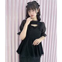 couture BY ROJITA/クチュールバイロジータ couture BY ROJITA オープンリボンペプラムトップス/508469178