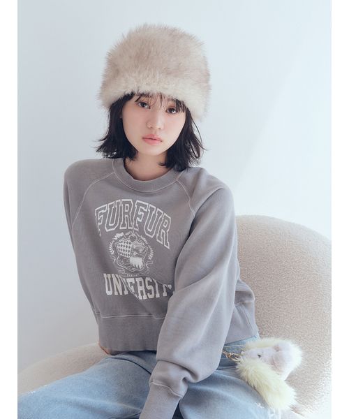 FURFURハーフドッキングプリントスウェット[リメイク] カレッジプリントスウェット(508470327) | FURFUR(FURFUR) - d