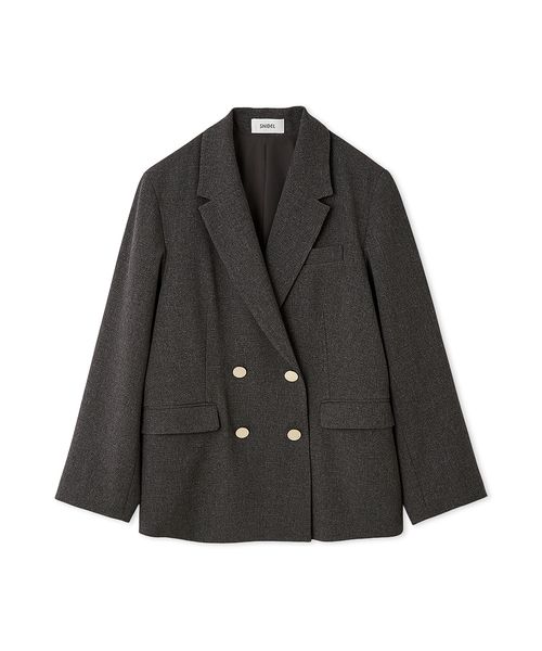 スナイデル♡SNIDEL♡金ボタン　スタンダードジャケット Sustainableイレギュラー金ボタンジャケット(ジャケット