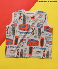 BREEZE/【地球の歩き方コラボ】あこがれ3都市ノースリ総柄Tシャツ/508020722