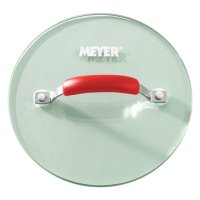 MEYER/マイヤー MEYER フライパンカバー 鍋蓋 ガラス蓋 フライパンプレス 18cm 丸型 強化ガラス レッド PM－GP18【返品不可商品】/508471188