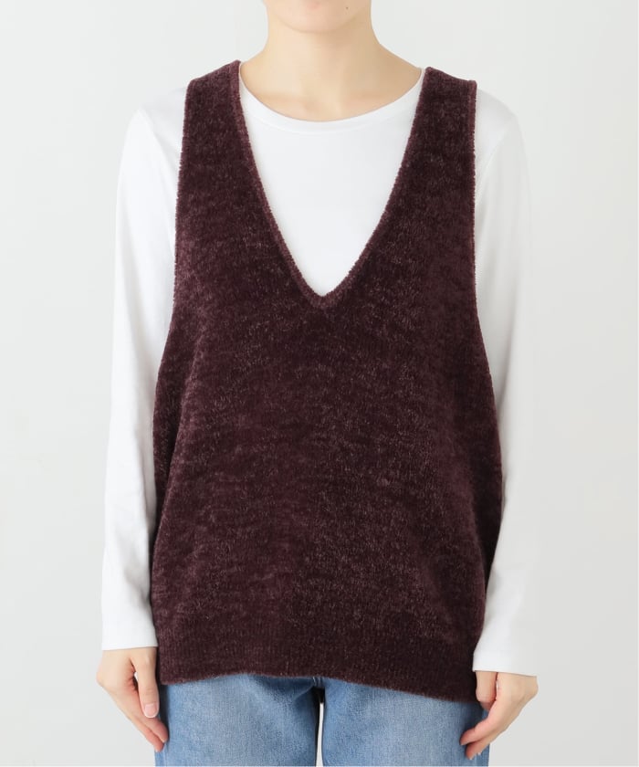 美品 22AW SLOBE IENA タフタノースリダウンミドル  ダウンベスト モールベスト(508472137) | スローブ イエナ(SLOBE IENA) - d