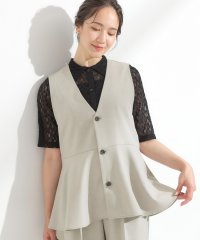 SHOO・LA・RUE　DRESKIP/シューラルー／ドレスキップ SHOO・LA・RUE/DRESKIP 【S－LL/セットアップ可/洗濯後しわになりにくい】ペプラムジレ/508472223