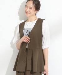 SHOO・LA・RUE　DRESKIP/シューラルー／ドレスキップ SHOO・LA・RUE/DRESKIP 【S－LL/セットアップ可/洗濯後しわになりにくい】ペプラムジレ/508472223