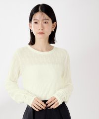 THE SHOP TK(Women)/ザ ショップ ティーケー (ウィメン) THE SHOP TK(Women) ウェーブシアー袖クシュプルオーバー/508472565