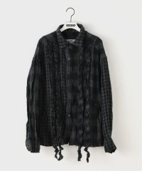 PULP/【Geek Office / ギークオフィス】OPEN YY  Woven CRINKLED RUFFLE SHIRT/508472622