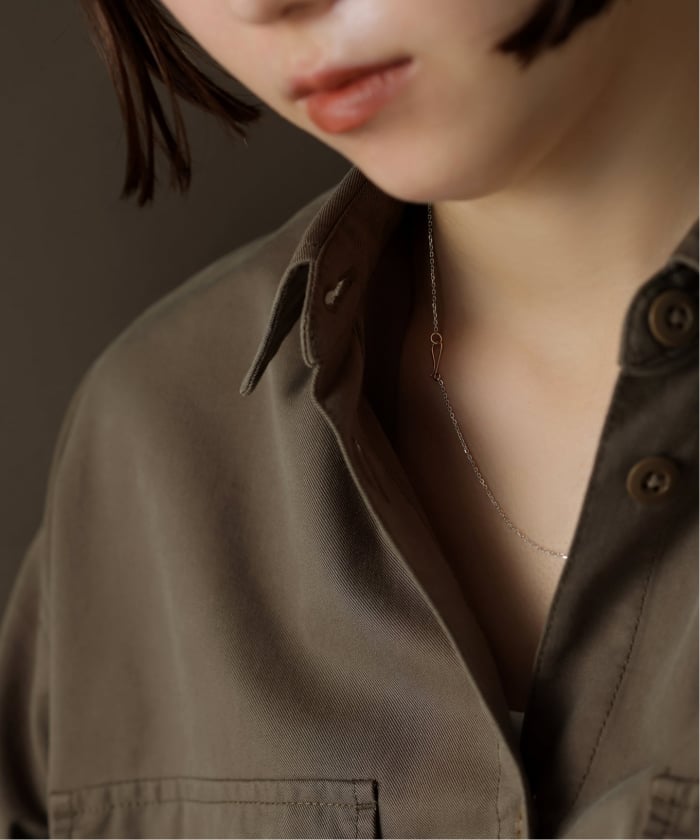 予約》【SAMH by LILAS】デタッチャブルフックネックレス K10*SV