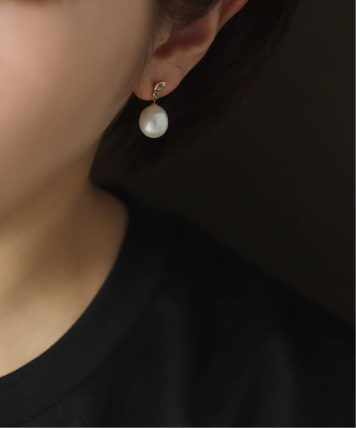 ete パール/ホワイトトパーズ ピアス パール/ホワイトトパーズ ピアス（872173） ｜ women