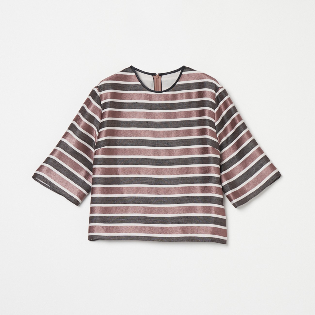 GLITTER STRIPE TEE BLOUSE(508474572) | エリオポール