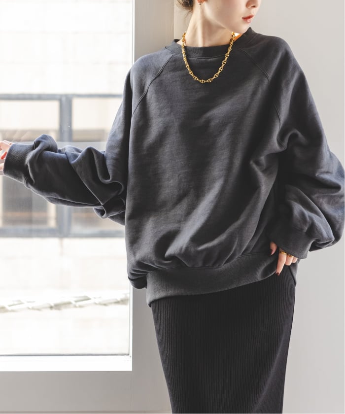 トップス COG THE BIGSMOKE/LEILA WIDE CUFF SWEAT 18 LEILA WIDE CUFF SWEAT SHIRT / HEAVY TERRY - C12