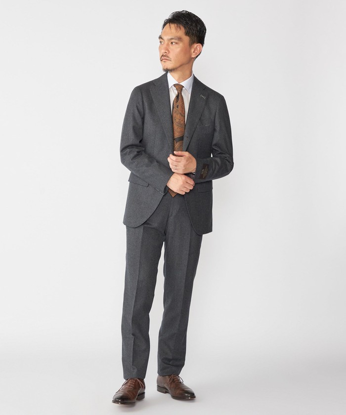 SHIPS×RING JACKET×CANONICO セットアップ 48 L SHIPS: CANONICO フランネル スーツ(508477348) | シップス メン