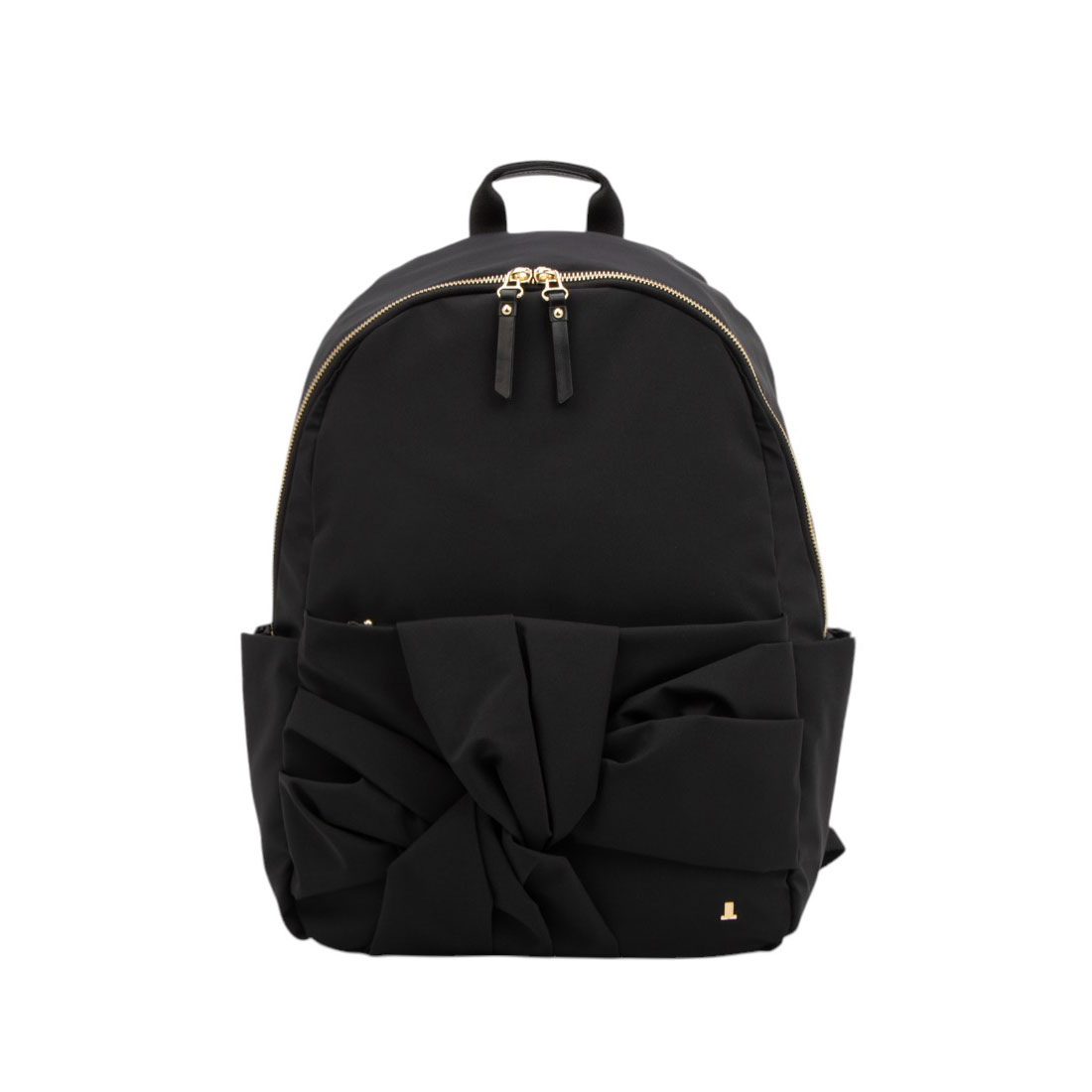 【未使用級】LANVIN en Bleu　アラカルト　ナイロンリュック　ブラック LANVIN ランバンオンブルー リュック en Bleu リュックサック