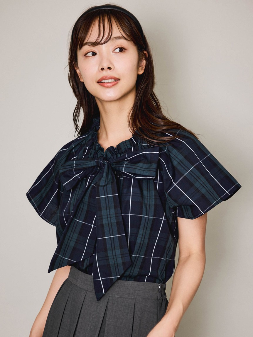 パラスパレス【F】トップス　ネイビー　紺　春夏秋日本製　綿100 パラスパレス【F】トップス ネイビー 紺 春夏秋日本製 綿100
