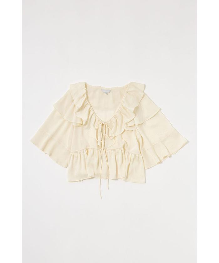 フリルトップス　マウジー SHOULDER FRILLS トップス(506554970) | マウジー(moussy) - d