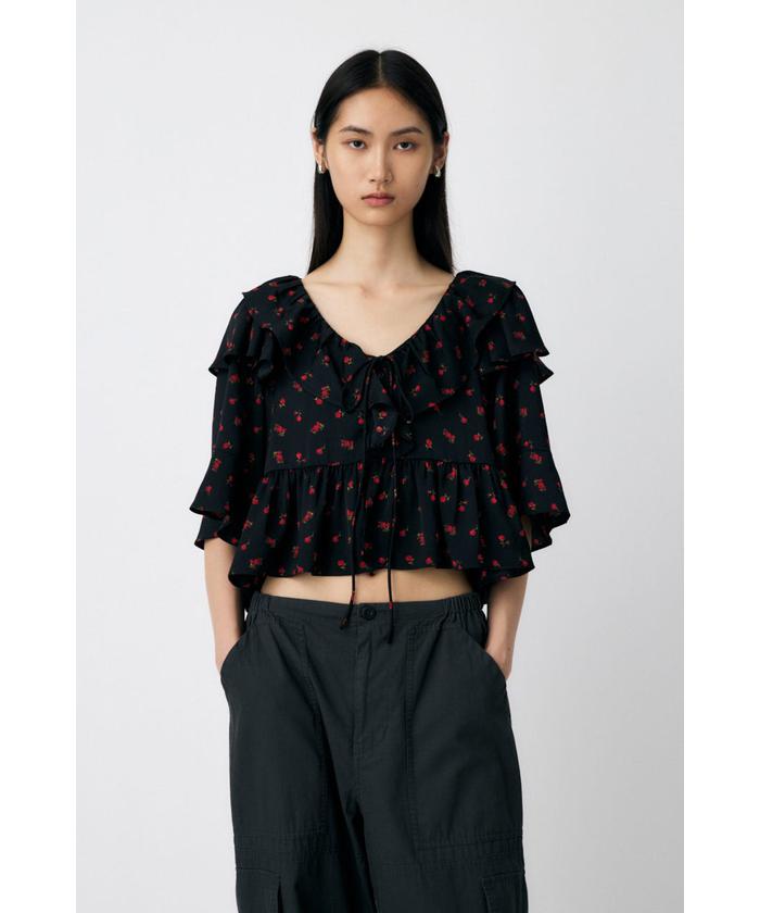FLOWER PATTERN フリルトップス(508480316) | マウジー(moussy