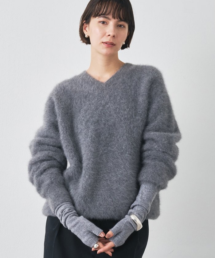 ウィムガゼット ファーVネックプルオーバー ファーVネックプルオーバー | Whim Gazette(ウィム ガゼット