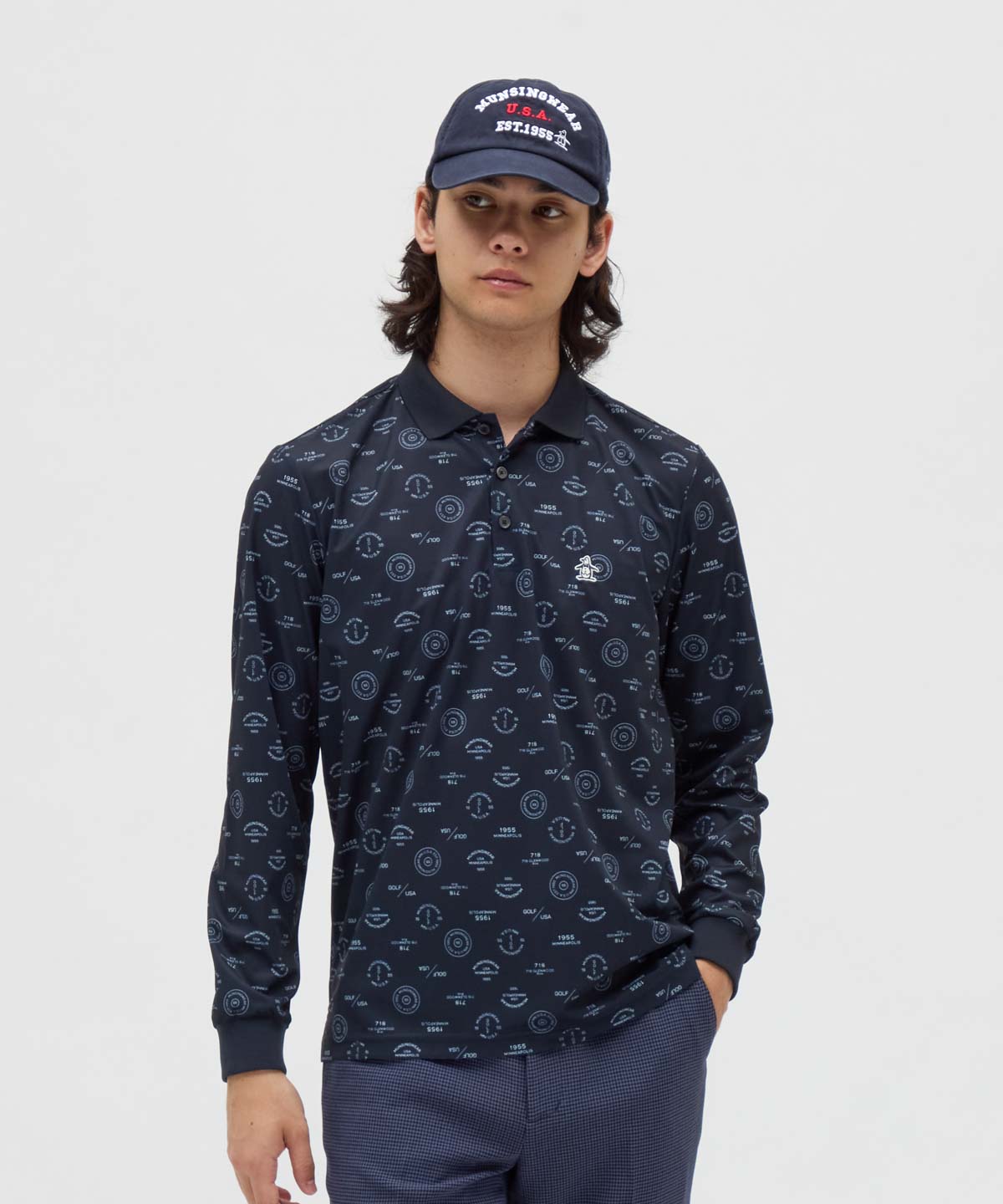 未使用 Munsingwear（マンシングウェア）カットソー Munsingwear セール 公式 マンシングウェア 総柄ワンピース