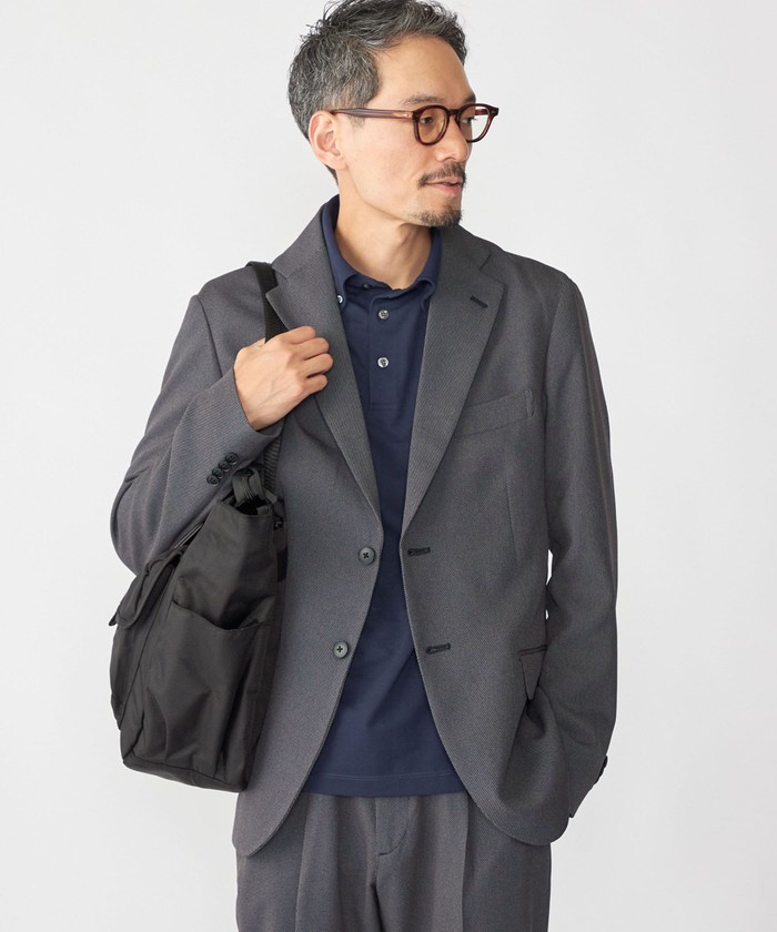 【美品】SHIPS シップス　イージー シアサッカー ストレッチ セットアップ セール】SHIPS: <セットアップ対応> イージー シアサッカー