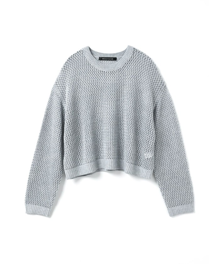 mizuiro ind メッシュクルーネックプルオーバー(508482853
