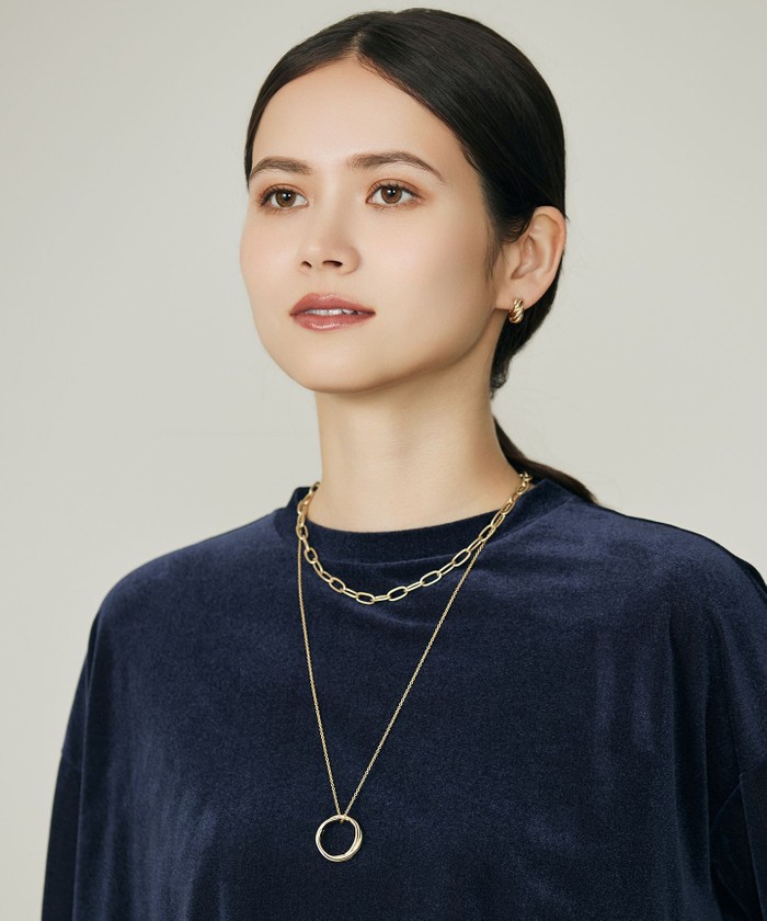 ダブルチェーンリング ネックレス(508482857) | 自由区(JIYU-KU
