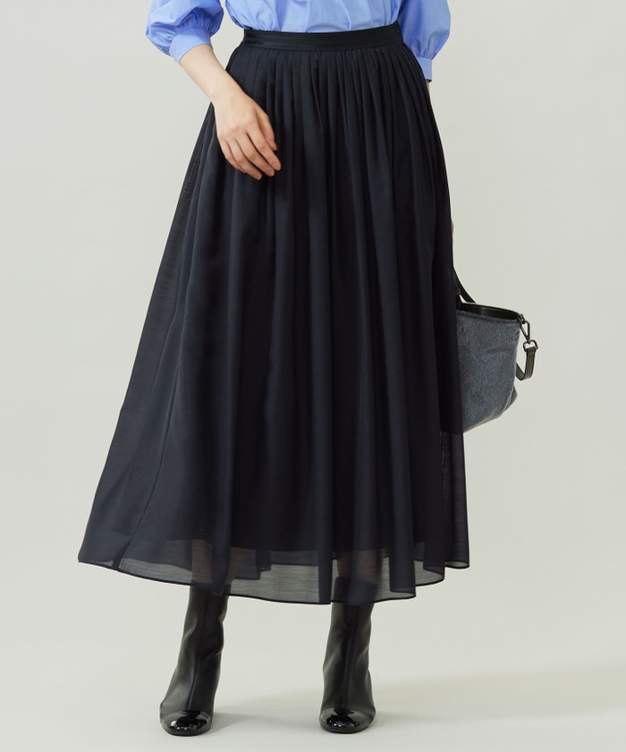 スカート D. サイドZIPタイトスカート／ダンボールポンチ｜タイトスカート