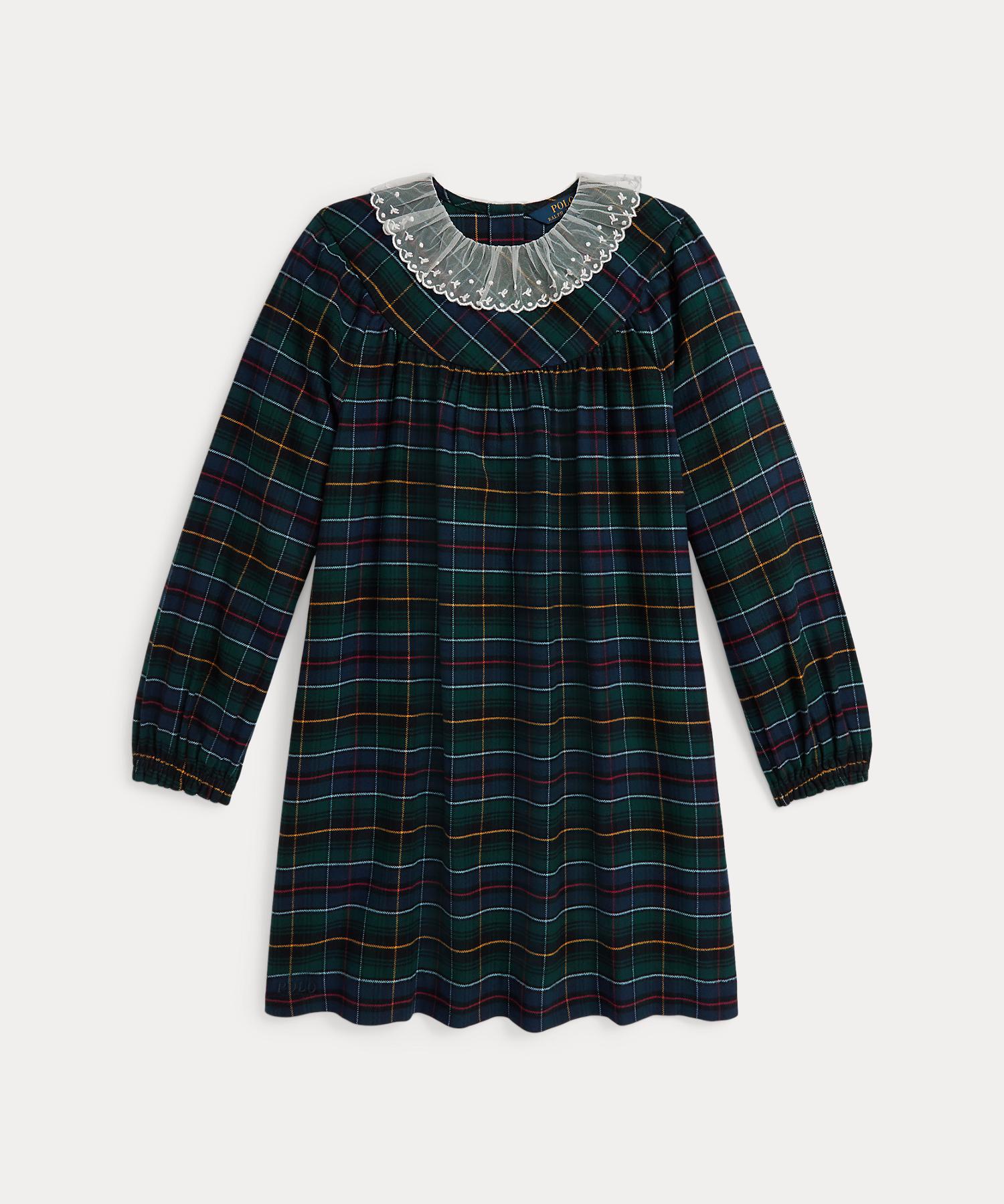 Ralph Lauren シルク　ドレス　ブルー LAUREN RALPH LAUREN ジオプリント ベルテッド クレープ ドレス