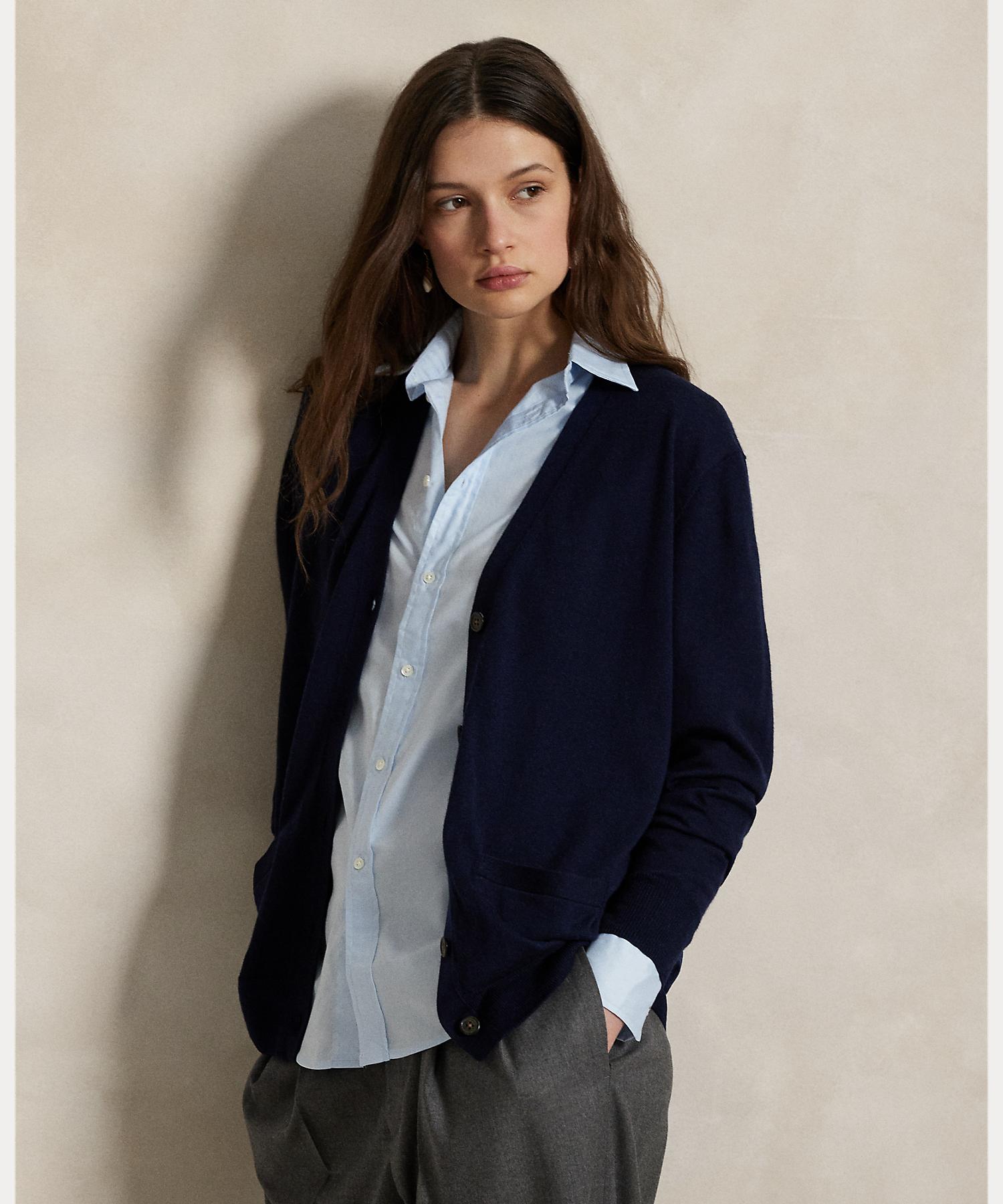 ウール Vネック ロング カーディガン(508450444) | POLO RALPH