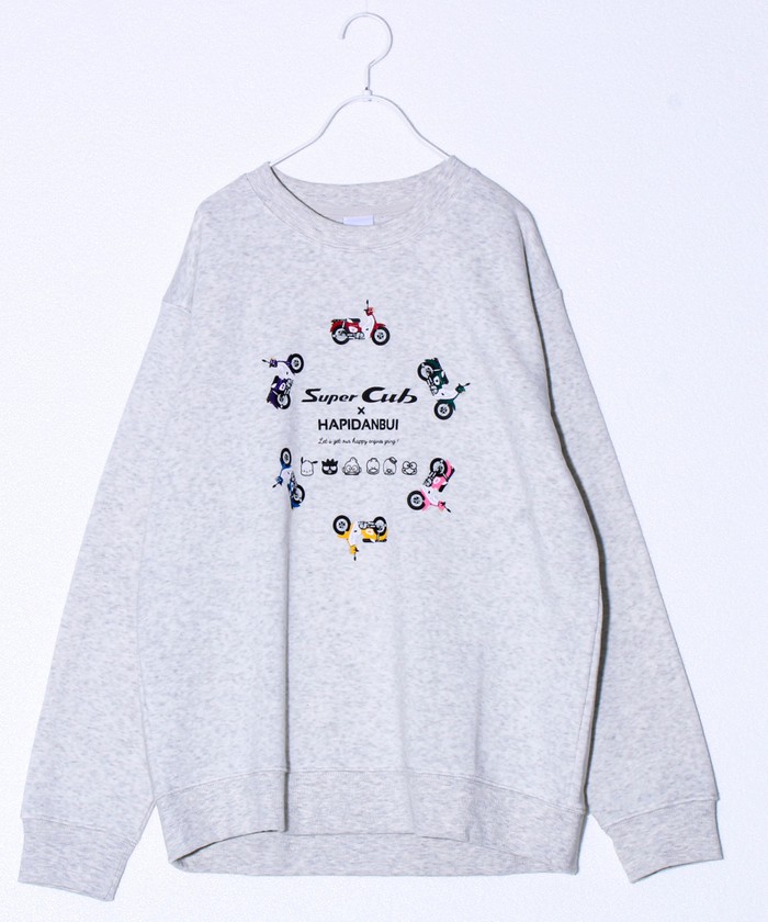 ホンダ×はぴだんぶい】UNISEX ウィング＆サークルカブ 裏起毛