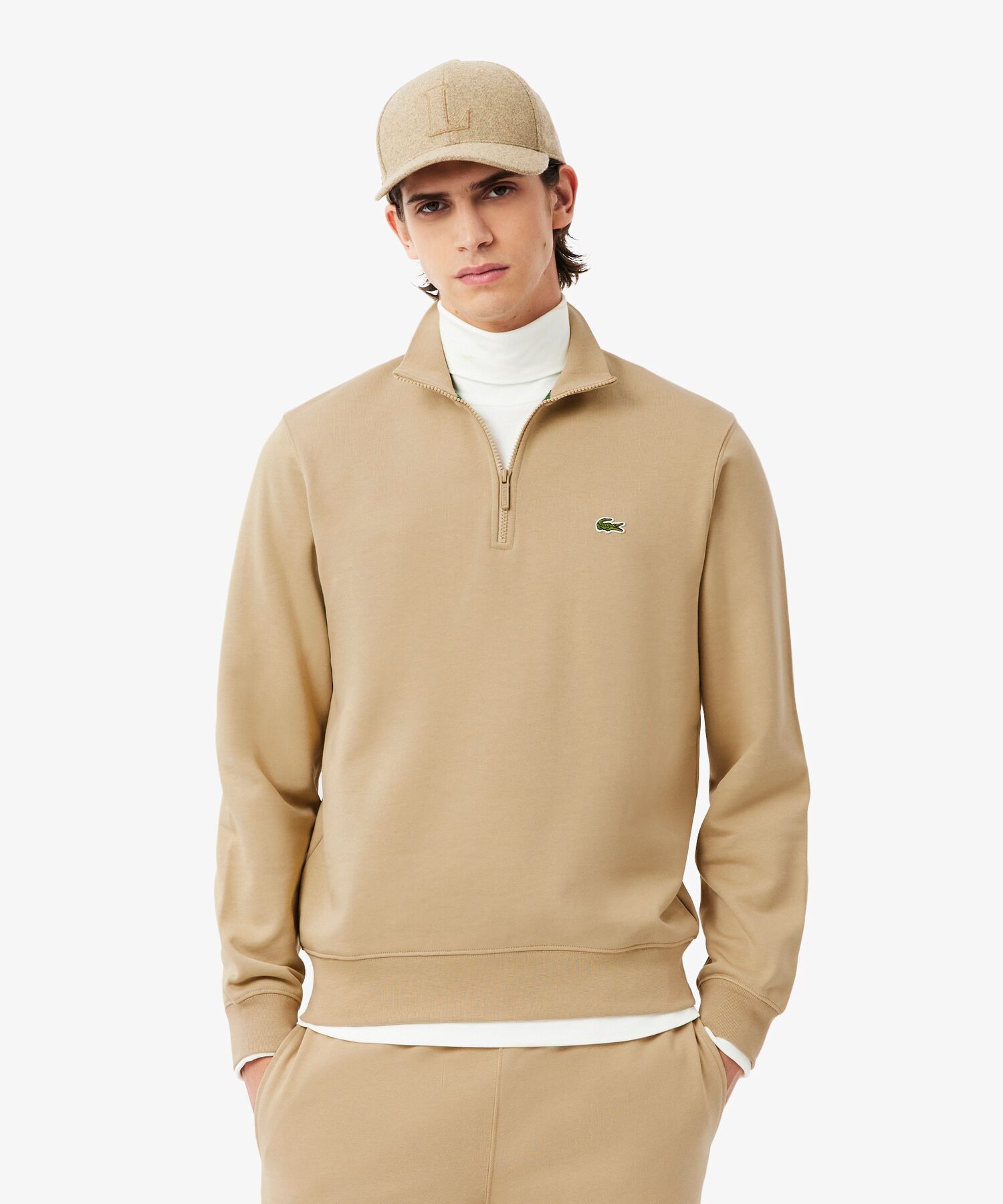 ラコステ LACOSTE ハイネックハーフジップスウェット(508484257