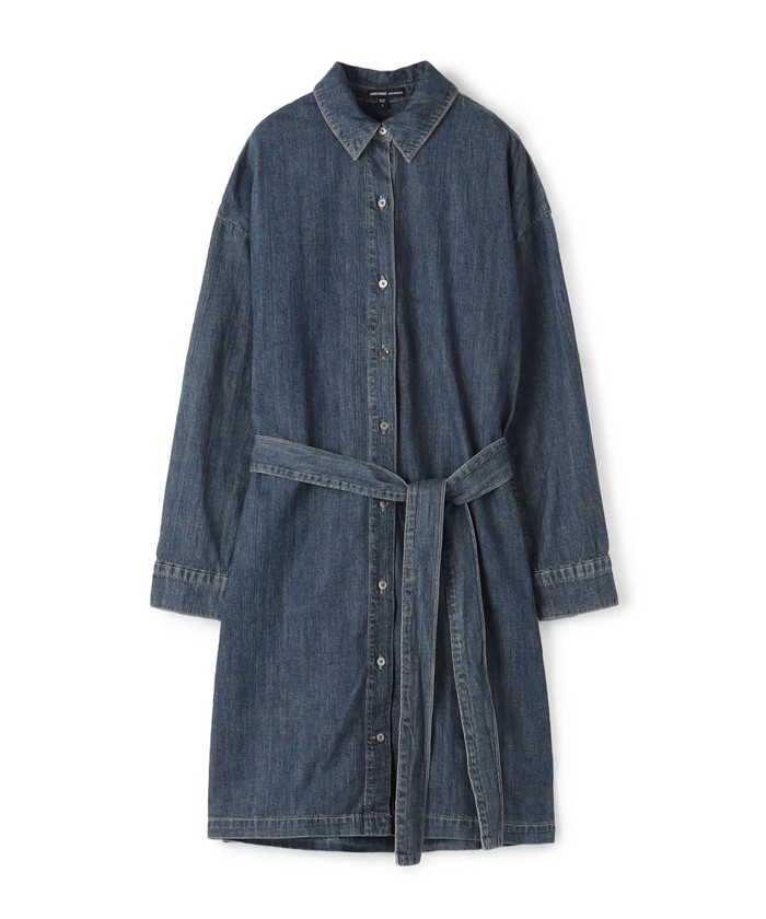 VALENTINO コットン デニム シャツ ワンピース コットンデニム ベルテッドシャツワンピース WCID6947(508486365