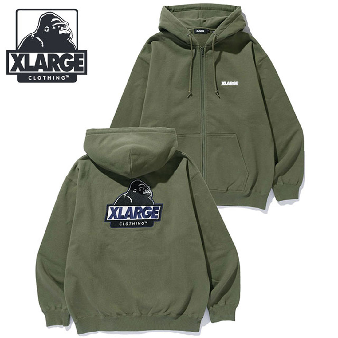 最終値下げ‼️XLARGE ダウン カーキ 【サイズXL】 XLARGE エクストララージ ダウンジャケット 101244021011