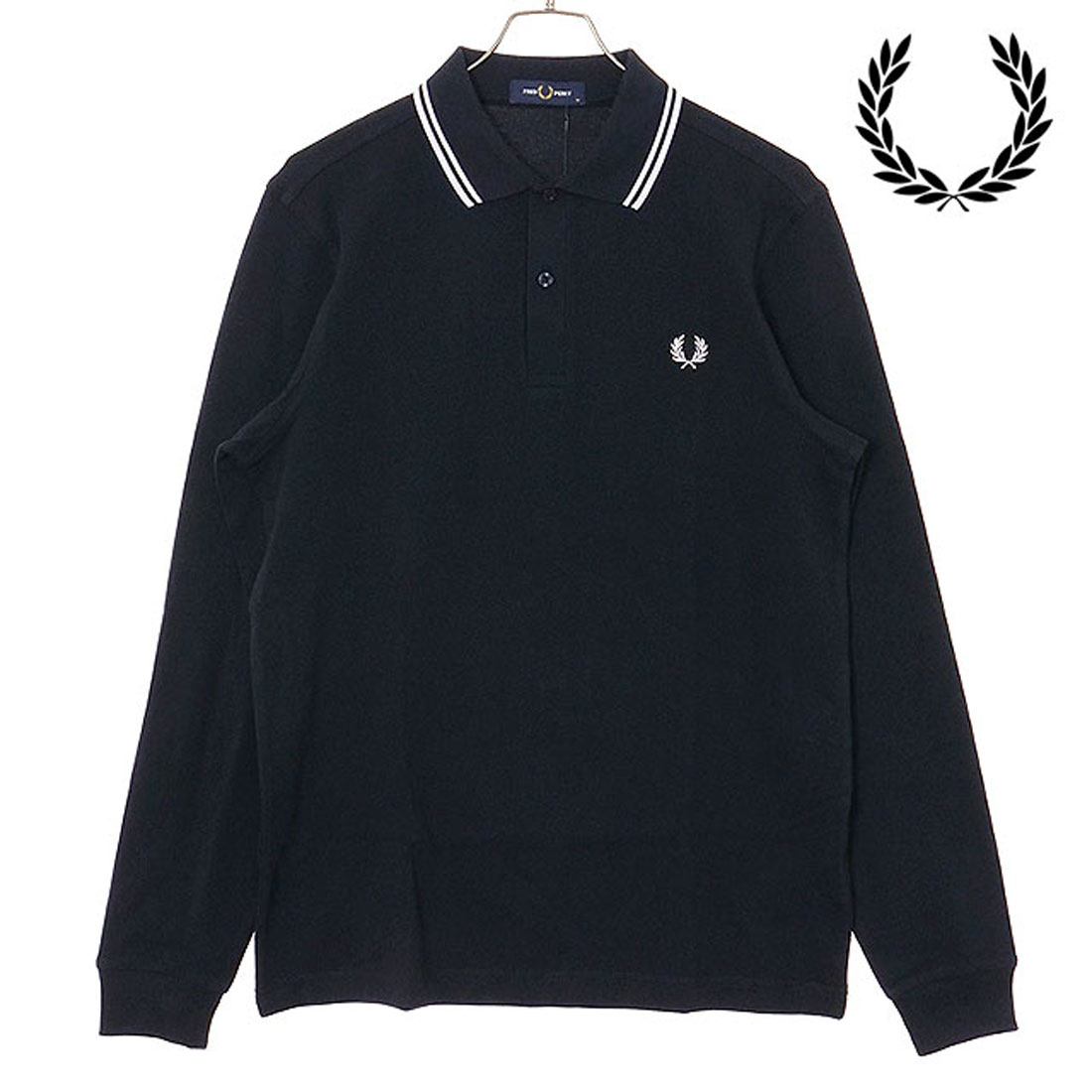 fred perry 長袖 フレッドペリー FRED PERRY LONG SLEEVE TWIN TIPPED FRED PERRY