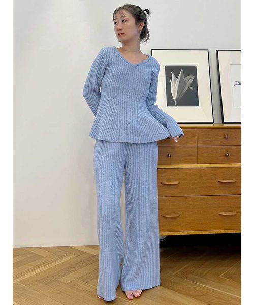 ペプラムニットセットアップ(508486954) | SNIDEL HOME(SNIDEL