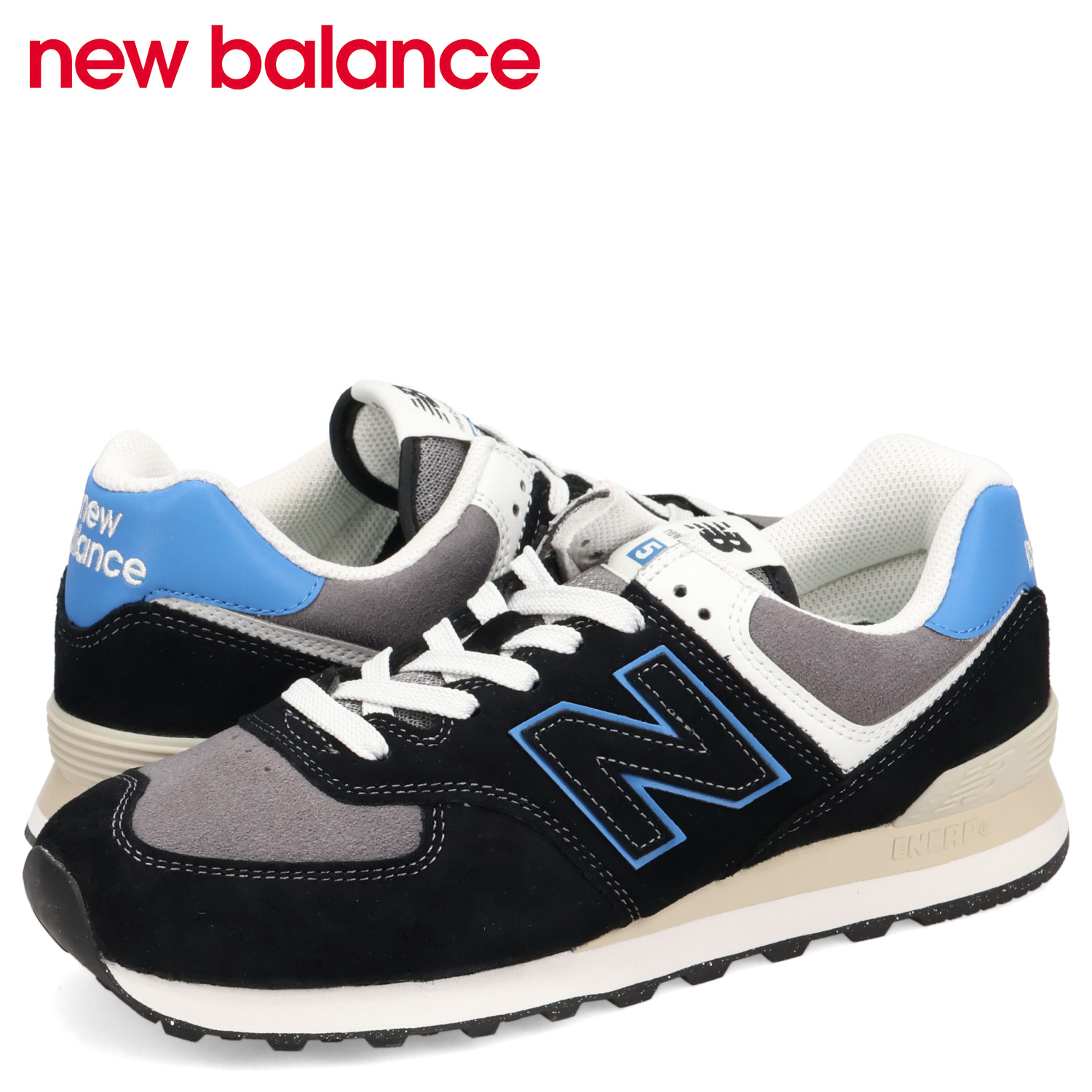 【美品】new balance 574 スニーカー　ブラック　２７cm New Balance 海外限定 NEW BALANCE ニューバランス ヌメリック