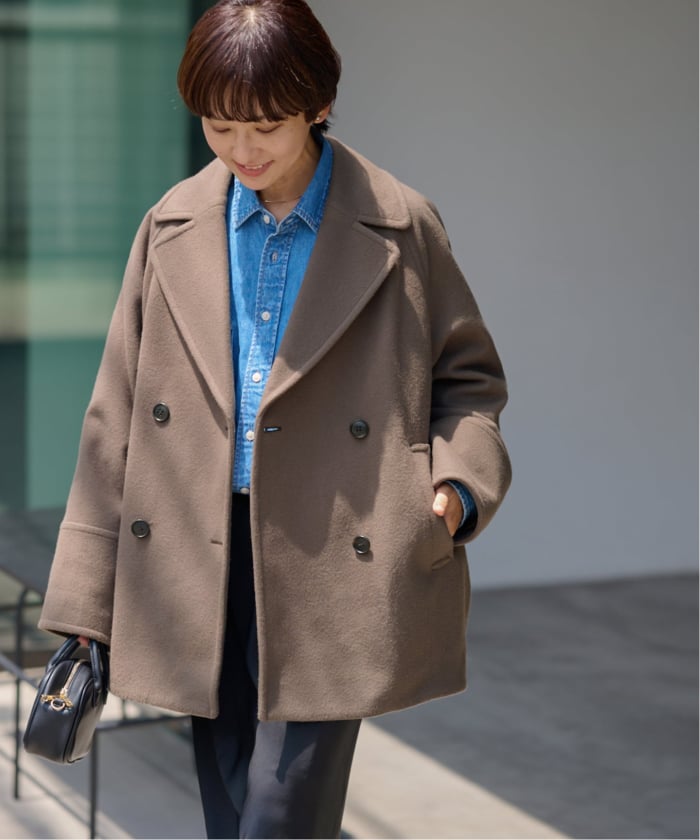 JOURNAL STANDARD relume 尾州ウールスーパー100モッサP 追加》尾州ウールスーパー100モッサPコート（ピーコート