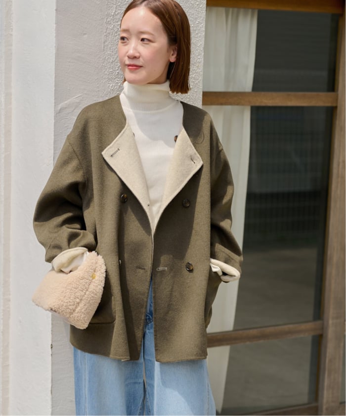 JOURNAL STANDARD relume WOOL Aラインショートコート JOURNAL STANDARD relume（ジャーナルスタンダード レリューム