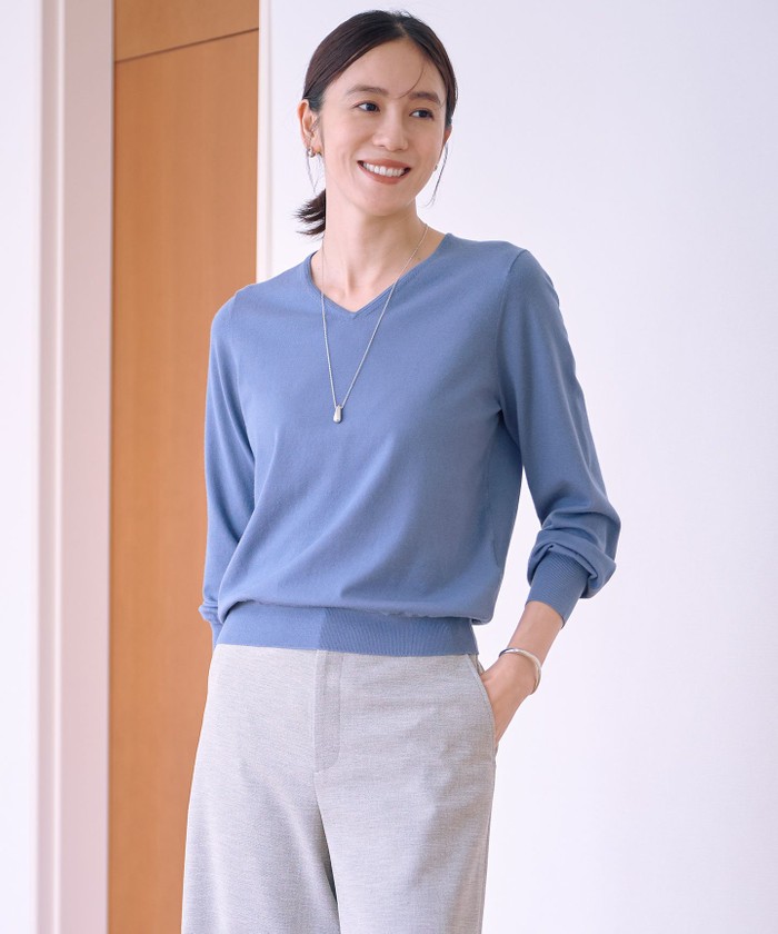 『新品』プラージ　silky ニットロングT plage（プラージュ）の「silky ニットロングT（ニット/セーター