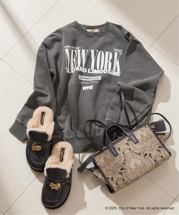 新品　NYC × GOOD ROCK SPEED/ロゴ スエット goodrock speed/グッドロックスピード】別注NYCロゴスウェット