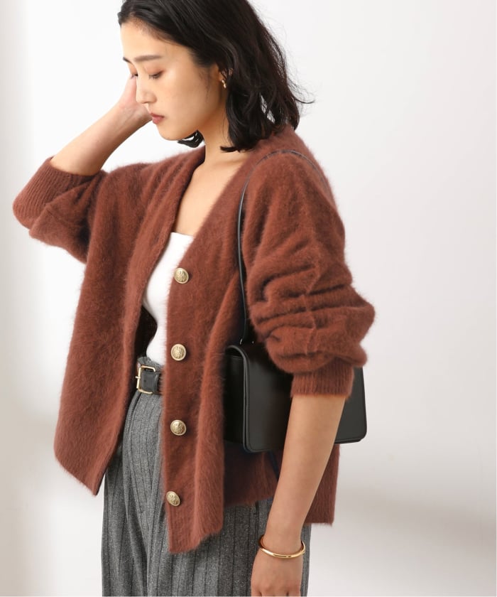 追加予約2》FOX CASHMERE Vネックカーディガン(508489949