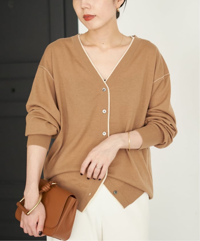 Plage - プラージュ 22AW IVY WIDE カーディガン ニット 長袖 Vネック プラージュ 22AW IVY WIDE カーディガン ニット 長袖 Vネック