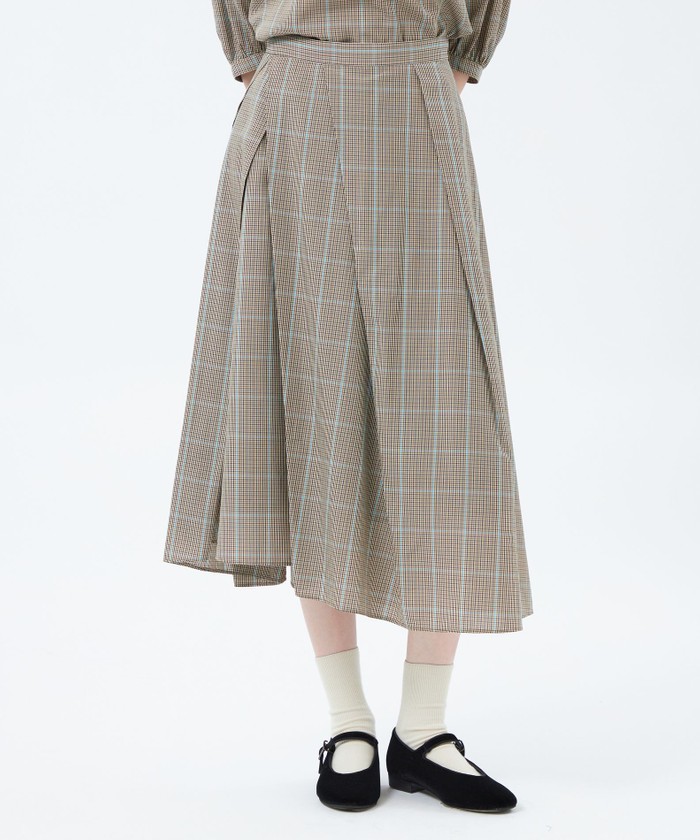 匿名　極美品　マッキントッシュフィロソフィー　チェック　スカート　フレア　38 匿名 極美品 マッキントッシュフィロソフィー チェック スカート