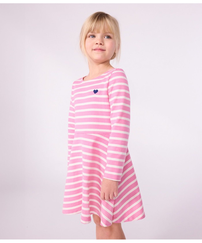 【未使用タグ付き】PETITBATEAU プチバトー★コットンワンピース ピンク ワンピース(508492109) | プチバトー(PETIT BATEAU) - d fashion