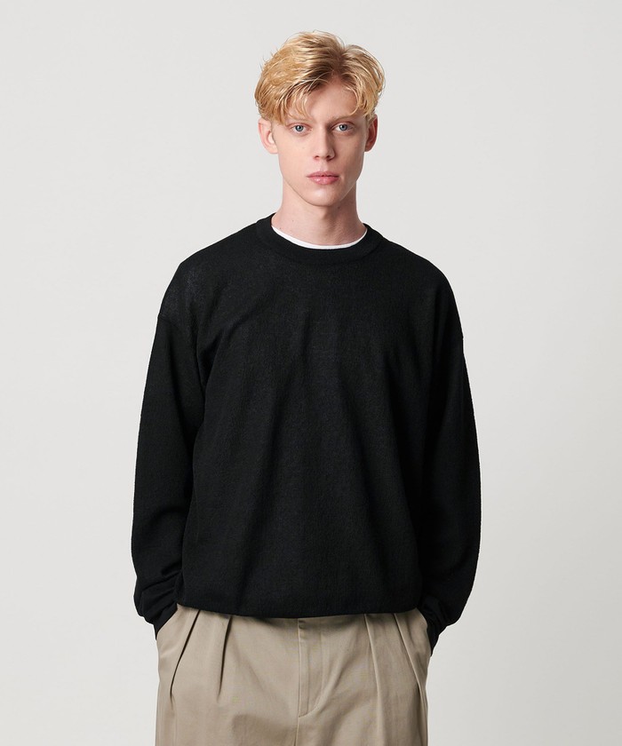 BEAUTY&YOUTH UNITED ARROWS ニット エア ミラノ クルーネック ニット 抗菌防臭(508476411